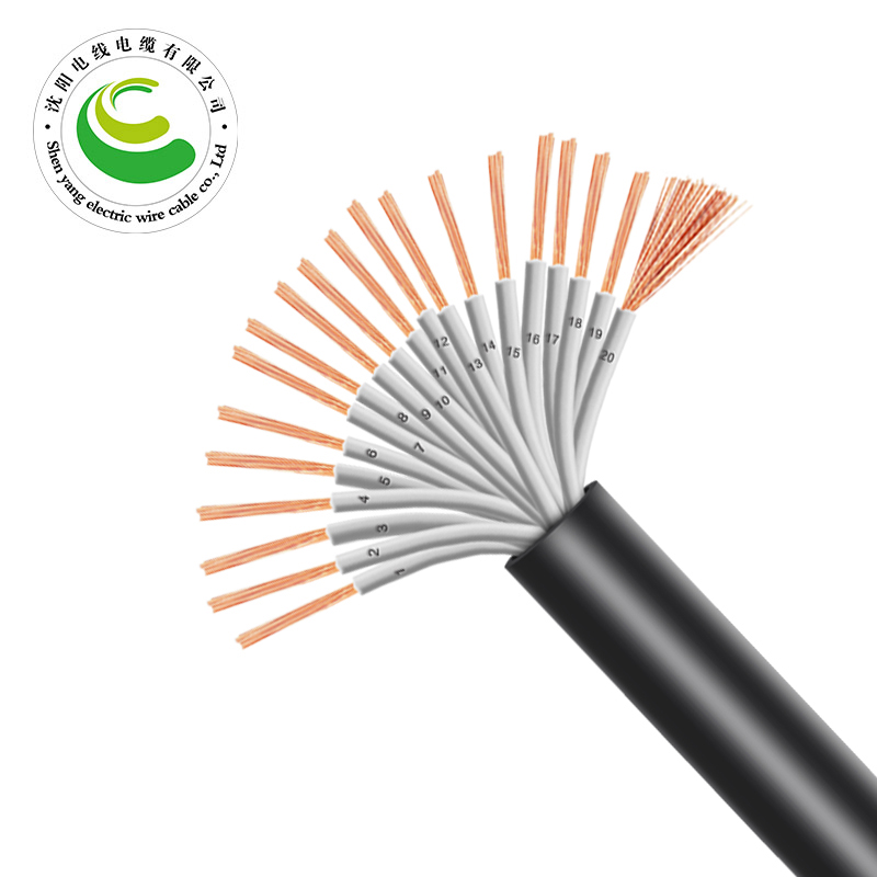 ZR-RVV 20芯  20*0.5mm?--20*1.0mm? 铜芯聚氯乙烯绝缘聚乙烯护套软电线 国标铜芯低压电缆