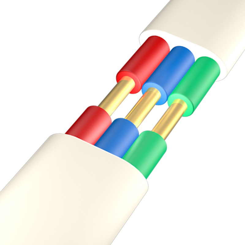 3芯  ZR-BVVB  3*1.5mm?--3*10mm?  铜芯电缆 阻燃铜芯聚乙烯绝缘聚氯乙烯护套扁型电缆