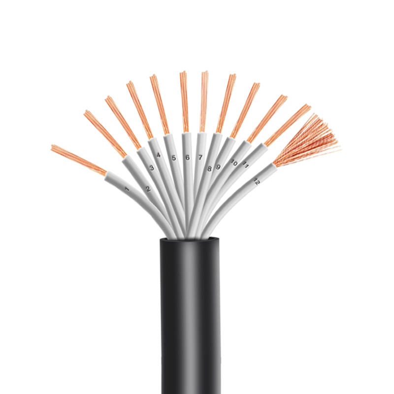 ZR-RVV 12芯  12*0.5mm?--12*1.5mm? 铜芯聚氯乙烯绝缘聚乙烯护套软电线 国标铜芯低压电缆