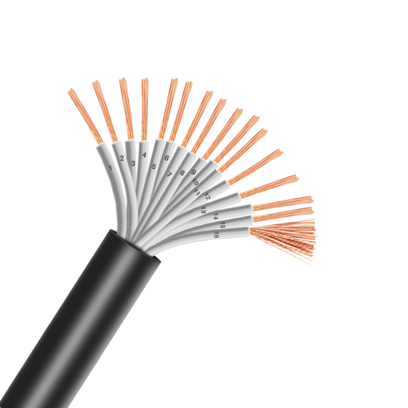 ZR-RVV 16芯  16*0.5mm?--16*1.0mm? 铜芯聚氯乙烯绝缘聚乙烯护套软电线 国标铜芯低压电缆