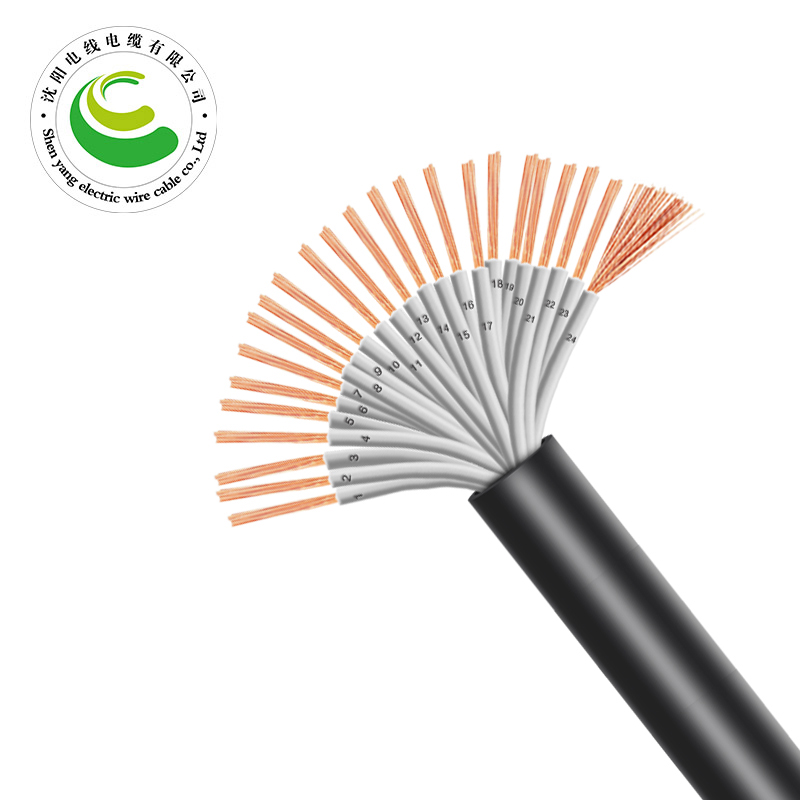 ZR-RVV 24芯  24*0.5mm?--24*1.0mm? 铜芯聚氯乙烯绝缘聚乙烯护套软电线 国标铜芯低压电缆
