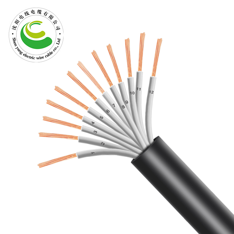 ZR-RVV 12芯  12*0.5mm?--12*1.5mm? 铜芯聚氯乙烯绝缘聚乙烯护套软电线 国标铜芯低压电缆
