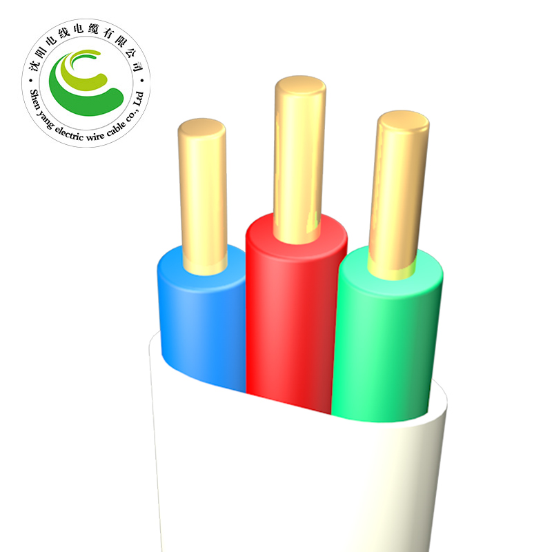 3芯  ZR-BVVB  3*1.5mm?--3*10mm?  铜芯电缆 阻燃铜芯聚乙烯绝缘聚氯乙烯护套扁型电缆