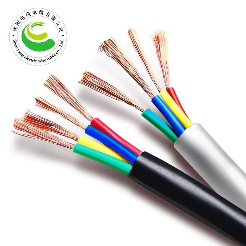 ZR-RVV 4芯  4*0.5mm?-4*6mm? 铜芯聚氯乙烯绝缘聚乙烯护套软电线 国标铜芯低压电缆