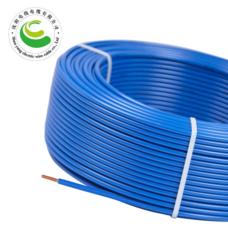 ZR-BV-450/750V-1X4mm?国标铜芯电线阻燃单芯硬线-95米捆-蓝色 1.5mm?-240mm?