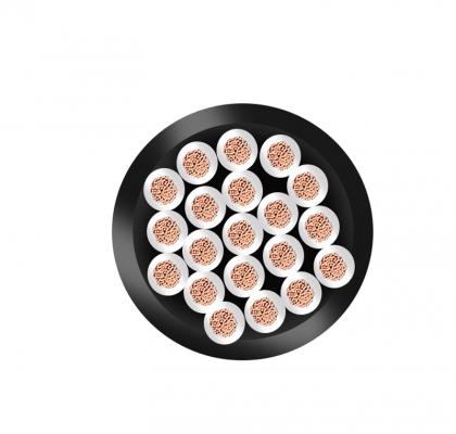 ZR-RVV 20芯  20*0.5mm?--20*1.0mm? 铜芯聚氯乙烯绝缘聚乙烯护套软电线 国标铜芯低压电缆