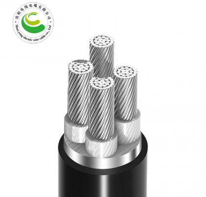 4芯  ZR-YJLV22 4*10mm?--4*400mm? 铝芯交联聚乙烯绝缘聚氯乙烯护套钢带铠装电力电缆
