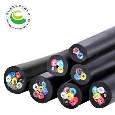 8芯  ZR-YJV 8*0.5mm?--8*2.5mm? 铜芯聚氯乙烯绝缘聚乙烯护套节造软电缆  铜芯电缆